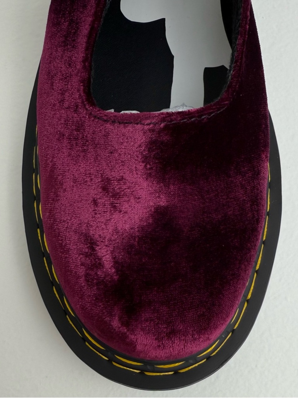 Dr. Martens x Heaven Marc Jacobs Addina Velvet Shoes Cherry Red Mary Janes UK 6 - Picture 9 of 17